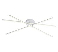 Trio Lighting - Plafón decorativo moderno Tiriac, LED integrado 80% ahorro de energía, Material Metal, Color Blanco mate