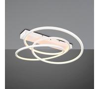 Trio Lighting Plafón LED Darvin, blanco, metal, plástico, CCT