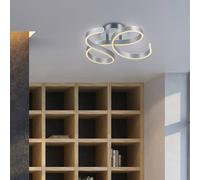 Trio Lighting Plafón LED Francis, aluminio cepillado
