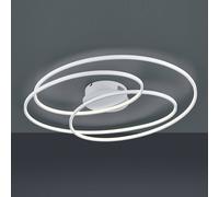 Trio Lighting Plafón LED Gale, 80 cm, blanco mate