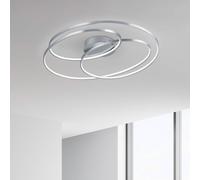 Trio Lighting Plafón LED Gale, 80 cm, níquel mate