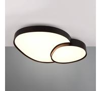 Trio Lighting Plafón LED Rise, negro, 77 x 63 cm, CCT, atenuable