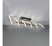 Trio Lighting Plafón LED Sequence, atenuable, CCT, latón