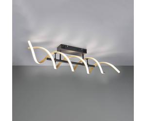 Trio Lighting Plafón LED Sequence, atenuable, CCT, latón