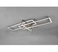 TRIO LIGHTING SALINAS LED PLAFÓN TRIPLE RECTÁNGULO ACERO SATINADO CON AJUSTE D