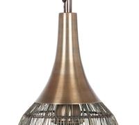 Trio Lighting Soraya lámpara colgante, 1 luz, oval, metal, latón envejecido