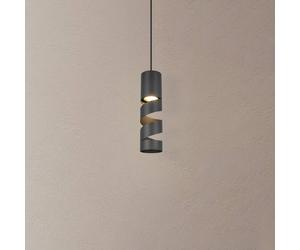 Trio Lighting Stream lámpara colgante, negro, Ø 8 cm, metal, GU10