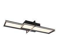 TRIO, Plafón, Charleston incl. 1 x LED,SMD,22,0 Watt,3000K,2600 Lm. incl. 1 x LED,SMD,13,5 Watt,3000K,1800 Lm. Cuerpo: Metal, Antracita A:101,0cm, L:38,0cm, A:12,5cm Interruptores separados