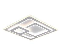 Trio, Plafón, Mita incl. 1 x LED,SMD,76,0 Watt,2700-6000K,9250 Lm. Cuerpo: Metal, estera blanca A:51,5cm, L:51,0cm, A:7,0cm Mando a distancia,Regulador integrado