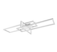 Trio, Plafón, Salinas incl. 1 x LED,SMD,34,0 Watt,4000K,4100 Lm. Cuerpo: Metal, estera blanca A:100,0cm, L:40,0cm, A:11,5cm Regulable mediante interruptor,IP20,4000K,No regulable