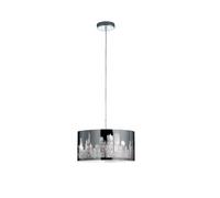 Trio Serie 3084 - Colgante con 2 luces, bombillas excluidas, E14, 40 W, 230 V E, IP20, alto 20 cm, diámetro 40 cm, metal, cromo