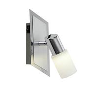 Trio Serie 8214 - Foco, bombilla incluida, SMD, LED, 4,5 W, 400 lm, 3000 K, 230 V IP20, 20 x 7 cm, metal, aluminio pulido