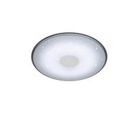 Trio Shogun - Plafón con LED SMD integrado de 30W. Con mando a distancia, regulador integrado, color de luz variable y función de luz nocturna. Cuerpo acrílico blanco.