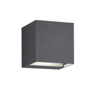 TRIO Wandl. ADAJA, grafito, IP54, 226860242, 6W, 3000K, 480 lúmenes, luminaria de pared, ángulo de luz ajustable