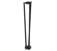 Trípode de suelo para estaciones totales, trípode plegable metálico | Con patas antideslizantes, 40 cm de longitud, 3 barras para trabajos de medición precisa y obras de construcción