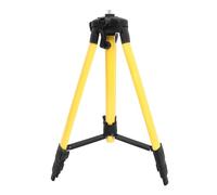 Trípode para Nivel de Burbuja Ajustable de 1, 2m, Acero y Nylon | Soporte Resistente de 50kg, Color Amarillo, una Sola Pieza para Medición y Ajuste