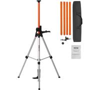 Trípode universal para niveladores y equipos láser, con patas de aluminio, ajustable de 1040 a 3400 mm