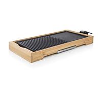 Tristar Parrilla BP-2641 Bamboo Grill XL, estructura de bambú, colector de grasa, para 6 personas