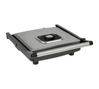 Tristar GR-2858 Parrilla de contacto, superficie de 30 x 26 cm, termostato ajustable en la tapa, bandeja recoge grasa, almacenamiento horizontal y vertical, recubrimiento antiadherente, 2000 W