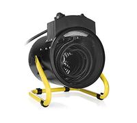 Tristar KA-5061 Calefactor eléctrico, Cerámico, 3 modos, Negro | Protección contra sobrecalentamiento, Modo ventilador de aire fresco, Carcasa de metal, Asa integrada, IP24, KA-5061