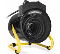 Tristar KA-5061, Calentador eléctrico con ventilador industrial, 3000 W, Modelo portátil, 1500 W, Capacidad: 60 m³, Material: Metal