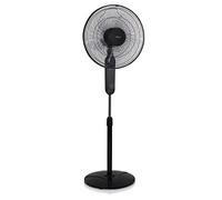 Tristar VE-5880 Ventilador de pie, 40 centímetros, 24 ajustes de velocidad, oscilante, ángulo ajustable 18°, altura ajustable 115-135 cm, 30 W, temporizador 7,5 horas y mando a distancia, negro