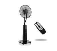 Tristar VE-5884 Ventilador nebulizador, 40 cm de diámetro, temporizador 1-9 h, oscilante 85°, 3 ajustes de velocidad, Ángulo ajustable 25°, tanque de agua de 2 L, mando a distancia, 70 W
