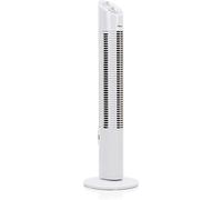 Tristar VE-5905 Ventilador de torre oscilante 75° con temporizador (20-120 min) y 73 cm de alto, 3 ajustes de velocidad, asa integrada, protección contra sobrecalentamiento, 54 dB, 30 W