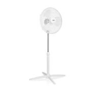 Tristar - Ventilador de pie VE-5755 para uso doméstico, 40 cm de diámetro, potencia 45 W, diseño vertical ajustable y silencioso, color blanco, ideal para salón o dormitorio White Medium