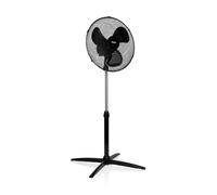 Tristar - Ventilador de pie VE-5756 para uso doméstico, potencia 45 W, diámetro 40 cm, diseño negro y estable para suelo, ideal para salón o dormitorio Black Medium