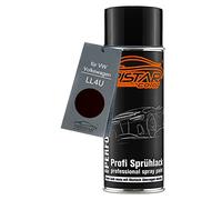 TRISTARcolor Pintura automotriz Bote de spray para VW/Volkswagen LL4U Black Berry Metallic Pintura base aerosol 400 ml