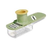 Triturador De Ajo Agarre Fácil Rallador De Verduras Con Contenedor | Multifuncional Triturador De Ajo Para Verduras Alimentos Fruta Zanahoria Almendra Cocina Restaurante Apartamento Verde