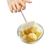 Triturador de patatas de acero inoxidable - Herramienta de cocina de prensa manual de 66 g, triturador de verduras multifuncional para patatas, ensalada, fruta, mezcla de carne, cocina casera | Herram