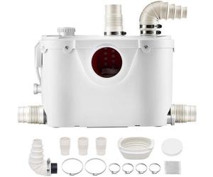 Triturador de residuos 500W - Potente sistema de evacuación de aguas residuales - Sistema de elevación - Ideal para baños y sótanos - Para baños