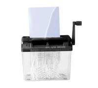 Trituradora de papel manual, máquina compacta, herramienta de oficina | Trituradora de manivela de mano, herramienta de corte, papelería, tarjetas de crédito, notas, facturas, manejo, seguridad