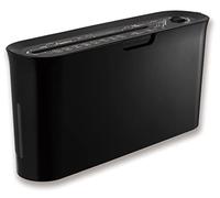 Trituradora de papel para oficina en casa, diseño compacto negro, 2 hojas de papel de corte transversal, 10 minutos de tiempo de funcionamiento B08BK