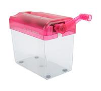 Trituradora Manual, Silenciosa, Estructura Compacta, Antideslizante, Trituradora de Papel para Oficina Escuela con Diseño Totalmente Transparente y Capacidad de Trituración