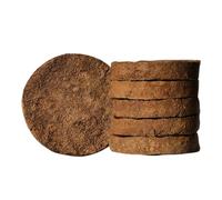 त्रिवेणी Triveni Organics - Pastel de estiércol de vaca desi gir original para Hawan, Pujan y propósito religioso, forma redonda Desi Gobar ke Uple (101 piezas)