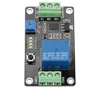 TRM01 Relé del temporizador de retardo 12V, Multi-funcional Retardo de autobloqueo Relé de encendido/apagado DC12V 0.1-120s