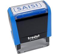 Trodat 43517 X-Print "SAISI" - Sello automático de caucho (texto en francés "Sasi Le"), color azul