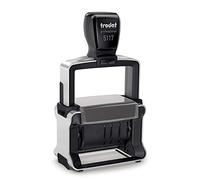 Trodat 5117 Professional Datario Polinome Autoentintable - 12 Textos Comerciales Color Tinta: Negro - Placa de texto Max 48 x 4 mm