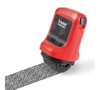 Trodat ID Protector+ Ink Roller, sello de rodillo de tinta 3 en 1 para protección de datos contra el robo de identidad en 1 solo gesto, con abrecartas y hoja para abrir paquetes integrados, tinta