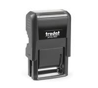 Trodat Sello Printy 4822 4.0 autoentintable Polinome multipalabras con 12 textos comerciales y administrativos en italiano, color negro, cartucho negro incluido, tinta permanente