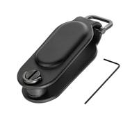 TROIKA Apple Tracker Find My Funktion Track & Find Key Organizer mit Orgung Von befestigten Schlüssel möglich und erweiterbar für bis zu 4 Schlüssel aus Kunstleder und Metall in Schwarz