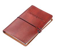 TROIKA BULLET JOURNAL - BTJ36/BR - 2 cuadernos DIN A5 con cubierta de piel sintética - Diario - 36 páginas perforadas - Papel certificado FSC - Cuadrícula de puntos - Recargable - TROIKA Original
