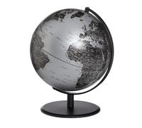 TROIKA Globo terráqueo Pluto Matt Silver 25cm