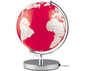 TROIKA Globo terráqueo Terra Red Light 25cm