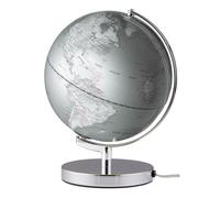 TROIKA Globo terráqueo Terra Silver Light 25cm