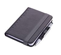 Troika Cuaderno NPP25/BK A7 128 hojas Negro imitación piel 1 bolsillo Monótono