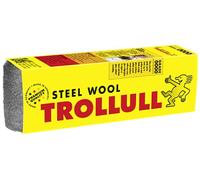 Trollull Lana de acero | Lana de alambre 200 g extrafina 0000 pule madera encerada, cobre, latón y superficies mate, limpia vidrio